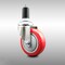 Service Caster 4 Inch 316SS Red Polyurethane Wheel Swivel 1-3/8 Inch Expanding Stem Caster SCC-SS316EX20S414-PPUB-RED-138 - alternate 1